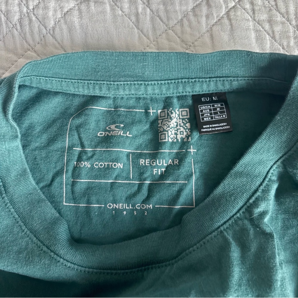 O’Neill Green Men’s Surf Shirt - Picture 3 of 5